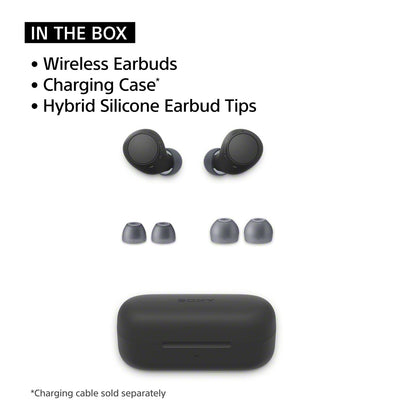 Sony WF-C510 Truly Wireless Earbuds with 22-Hour Battery, IPX4, Multipoint,Bla