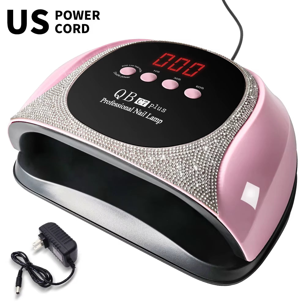 Professional UV/LED Nail Lamp 57 LEDS Quick Drying Gel Polish Curing Light with LCD Display Manicure Equipment for Acrylic Gel
