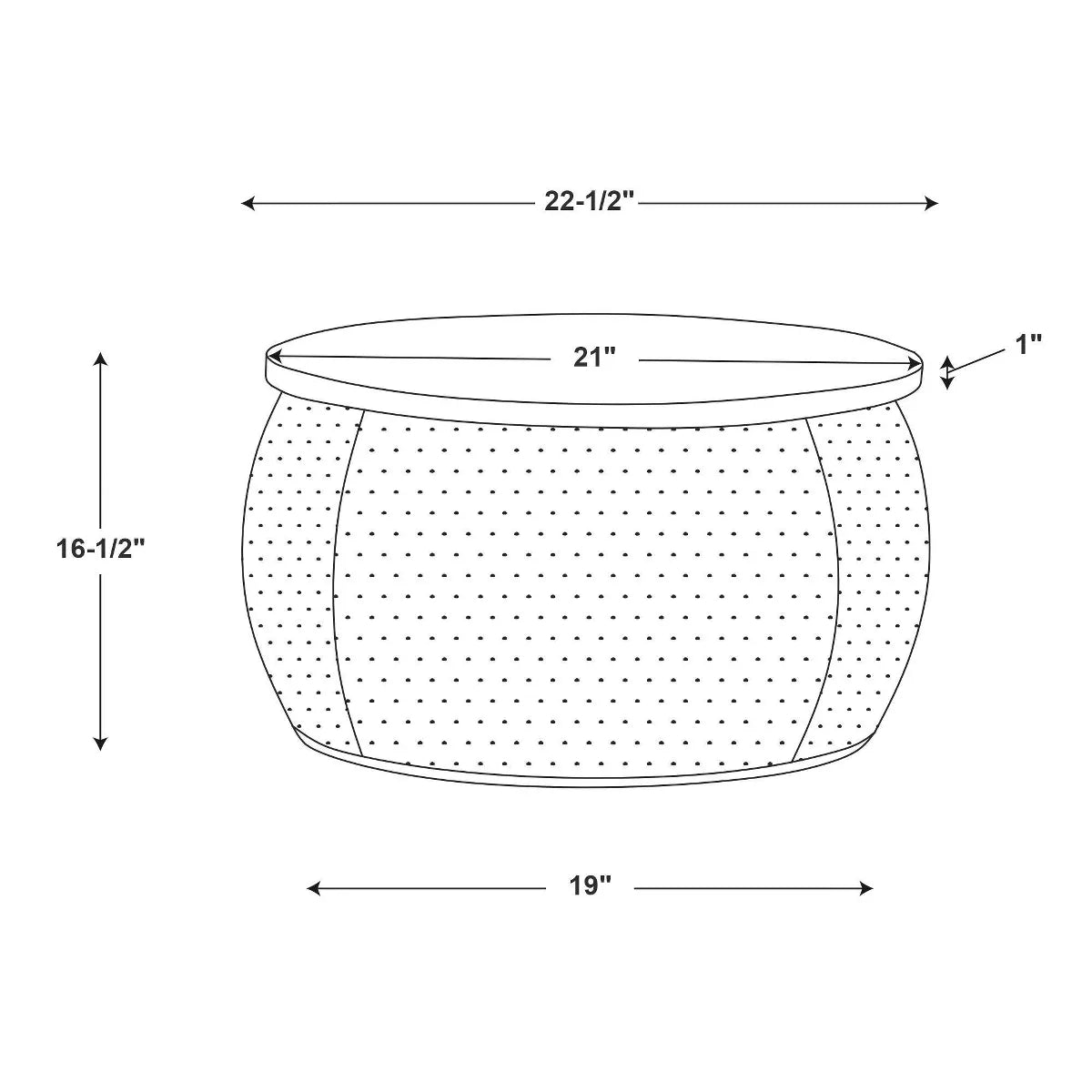 Beaton Drum with Storage