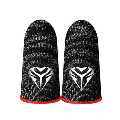 2 Pcs Mobile Game Fingertip Gloves Sweatproof Anti-Slip Touch Screen Finger Sleeve Breathable Gaming Fingertip Cover for Gamer