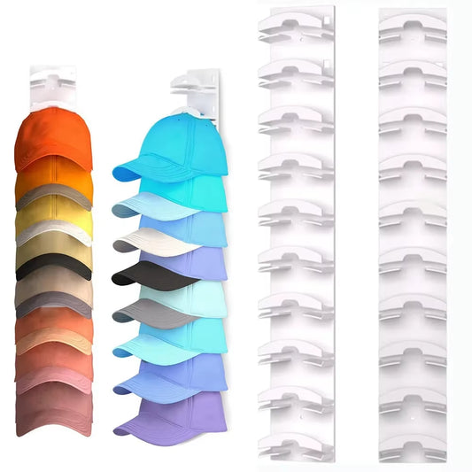Space-Saving Plastic Hat Rack Organizer for Closet and Entryway Storage - 1 Piece