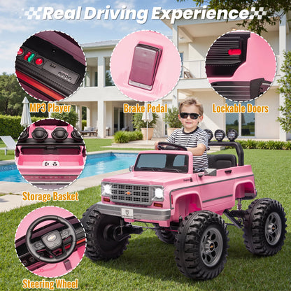 Licensed Chevrolet Cheyenne 24V Ride-On Car with 4x200W Motors and Remote Control - 24 Volt Ride-On Toy for Children