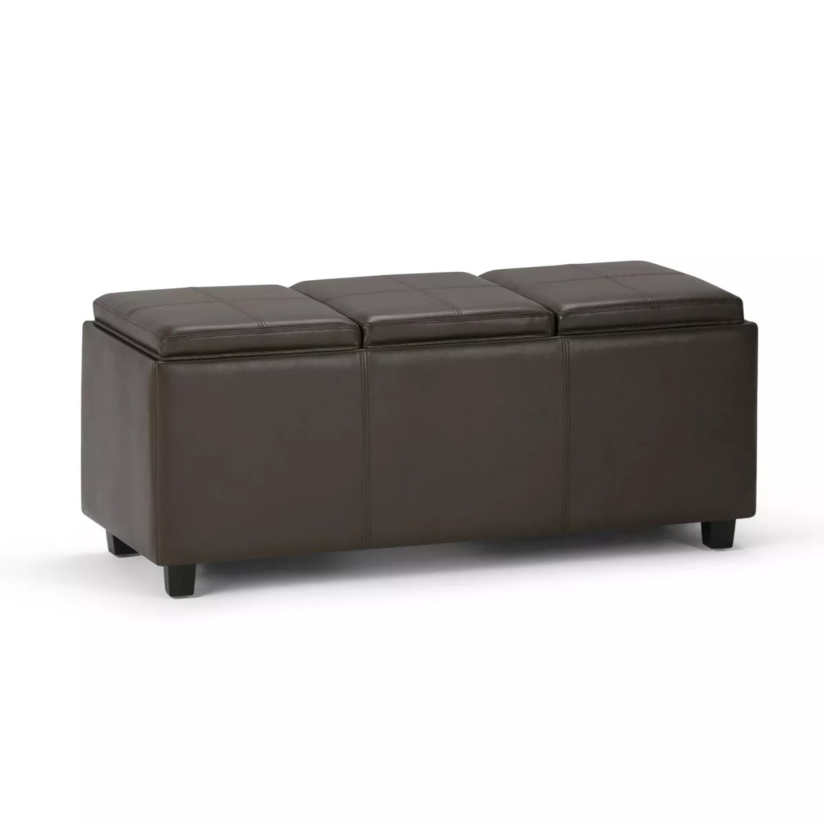 Franklin Storage Ottoman and Benches - Red