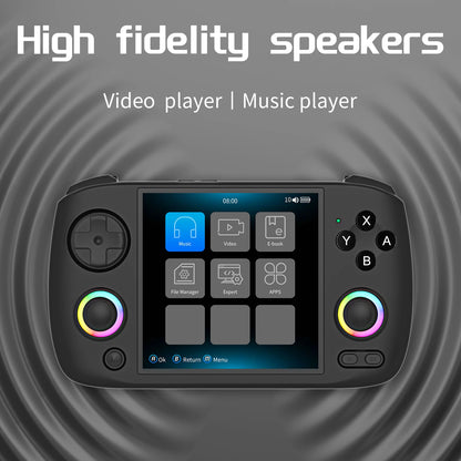RG Cubexx Retro Handheld Game Console 3.95" IPS 720*720 Screen Linux 64Bit Support Wifi Bluetooth Streaming Video Games