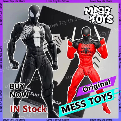 Spider-Man Symbiote Black Suit Action Figure - Scarlet Spider - Collectible Toy for Fans