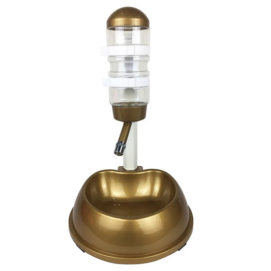 Automatic Pet Drinker Dog Bowls Water Bottles Universal Dog Waterer Feeder 2 in 1 Liftable Dispenser Puppy Supplies Space-Saving