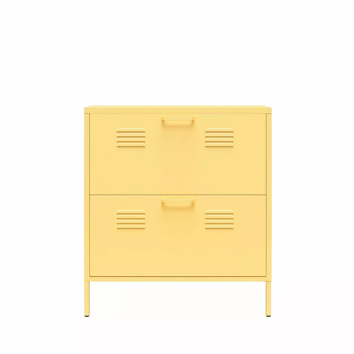 Cache 2 Door Shoe Storage Cabinet Yellow