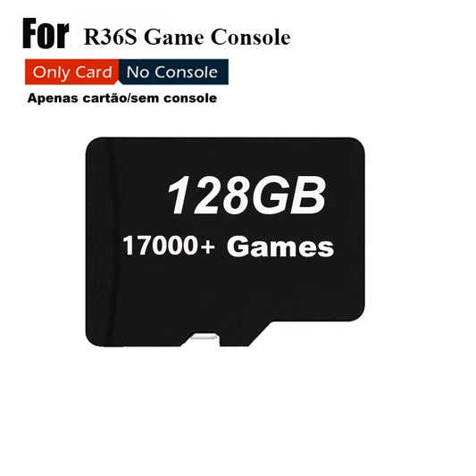 V5 SD Card for R36S R36H Retro Handheld Video Game Console Linux System 3.5Inch IPS Screen Portable Player 64GB 128GB 256GB Game
