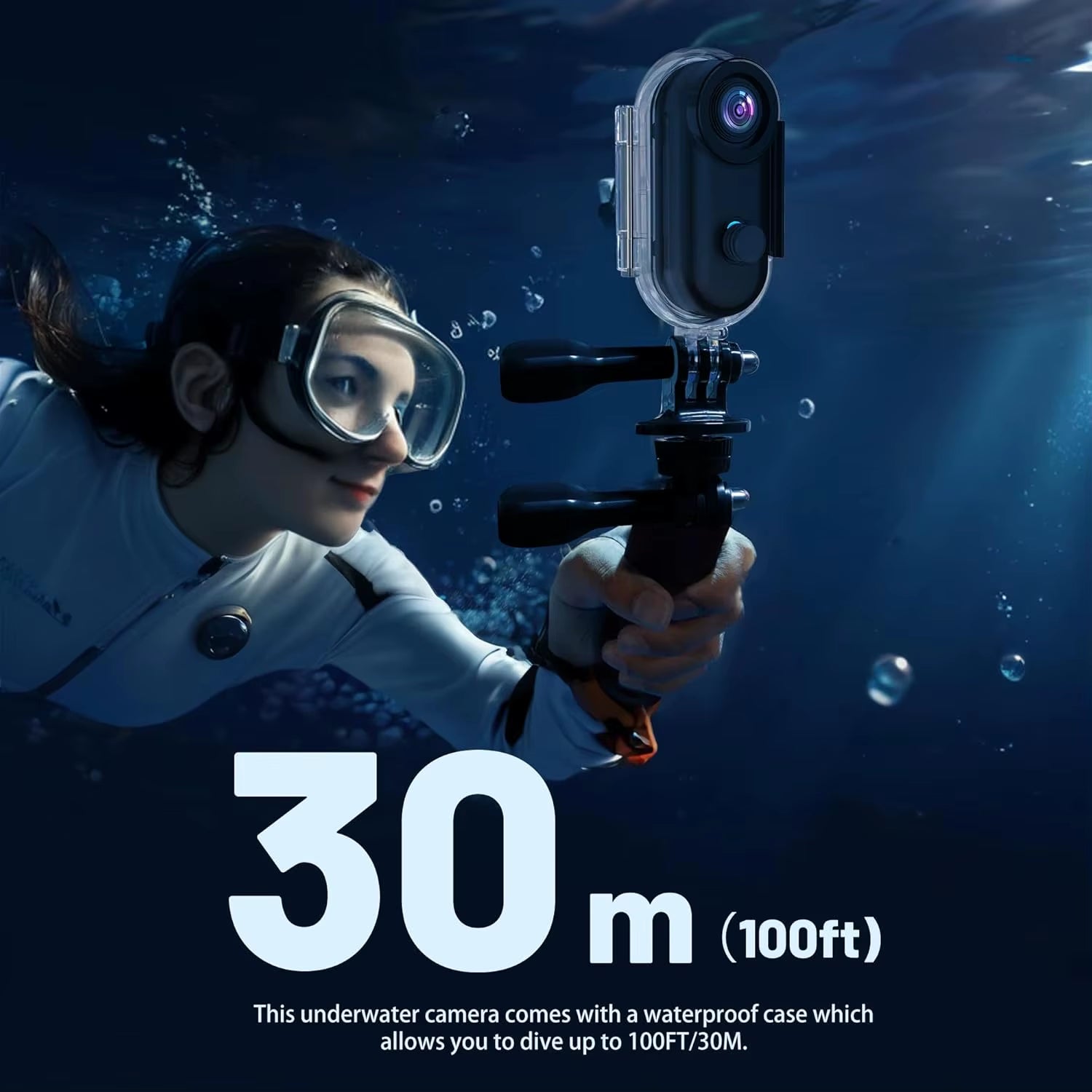 4K 128GB Waterproof 30 Meters Deep Small Mini Magnetic POV Camera Vlog Sport Body Cam for Action Sport DV
