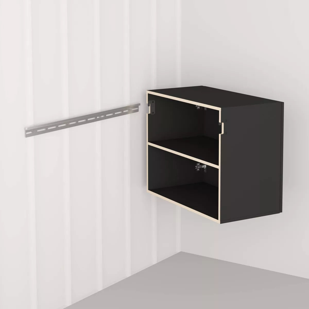 Hangups Upper Storage Cabinet in Black