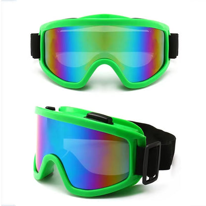 Protective Motorcycle Helmet Goggles for Outdoor Sports - Windproof and Dustproof Eye Protection for Skiing, Snowboarding, Motocross, and Riot Control