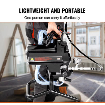Succebuy High Efficiency 750W/950W Electric Airless Paint Sprayer - 3000PSI Handheld Solution for Home Interior Applications