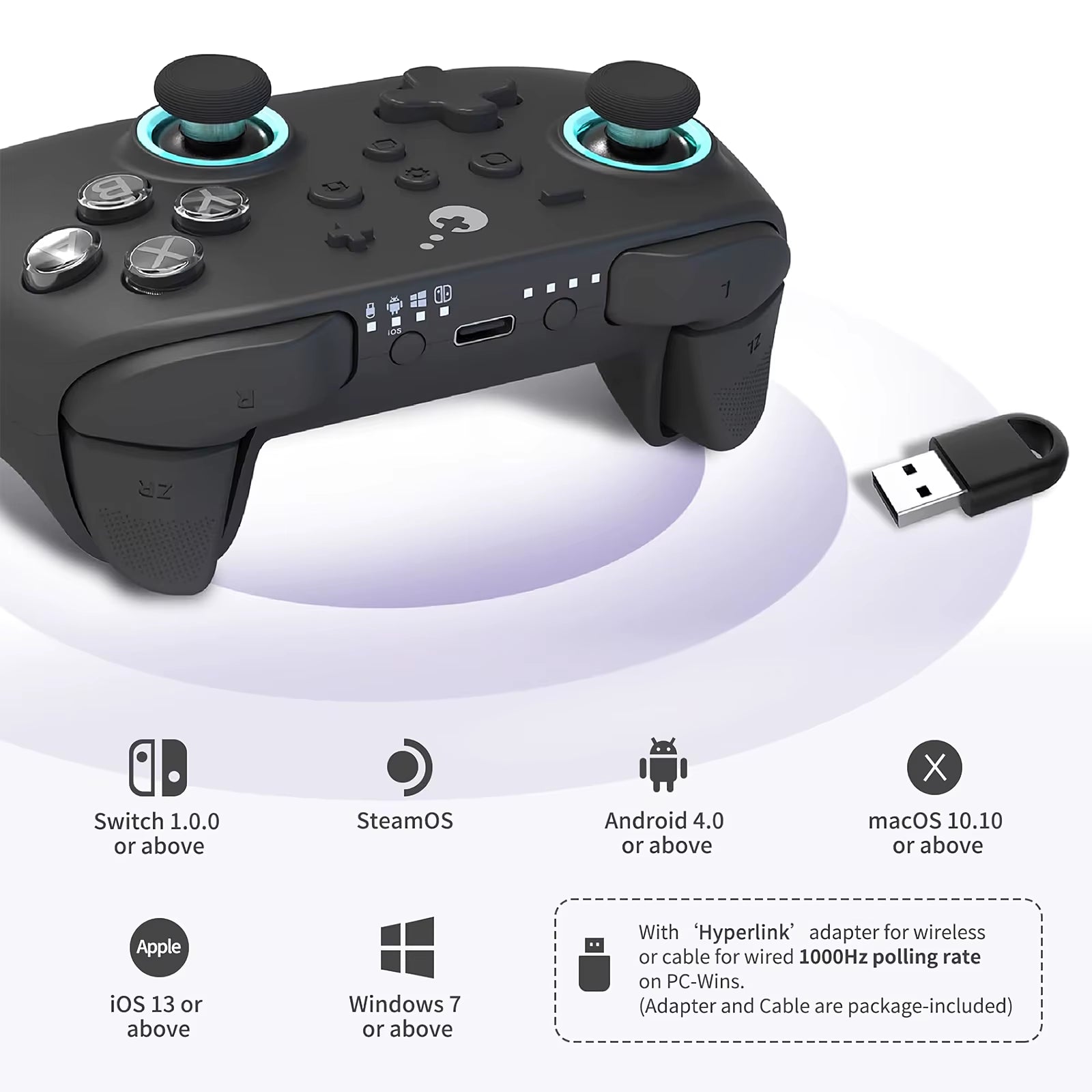 KK3 MAX Controller NS39 Kingkong 3 Wireless Gamepad for Windows Nintendo Switch Android Ios with Hall Effect Joysticks