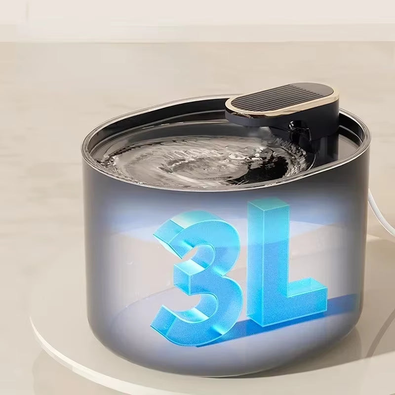3L Automatic Pet Cat Water Fountain Silent Cat Drinking Fountain USB Charge Electric Feeder Pet Water Dispenser for Cat Supplies