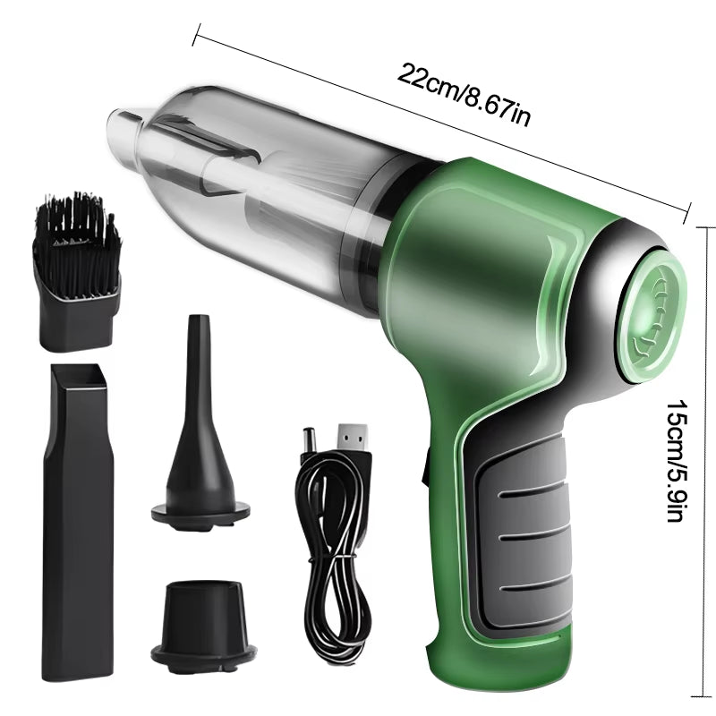 Car Wireless Vacuum Cleaner, Multi-Function Powerful Blowing and Suction, Household Handheld High-Power Dust Collector