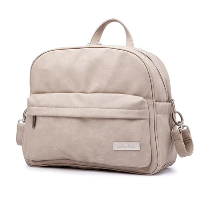 Soboba Solid Fashion Diaper Backpack for Baby Care Waterproof Multi-Function Nappy Changing Bag for Mother Stylish Diaper Bags