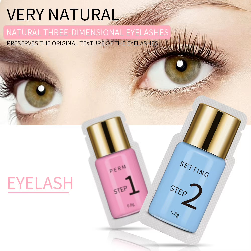 10 Pairs of Sachet Lash Lifting Lotion for 10-12 Minute Lash Perm and Fixation - Individual Makeup Tool Packages