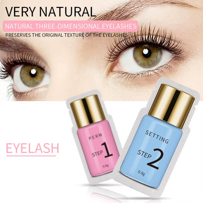 10 Pairs of Sachet Lash Lifting Lotion for 10-12 Minute Lash Perm and Fixation - Individual Makeup Tool Packages