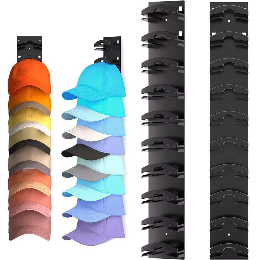 Space-Saving Plastic Hat Rack Organizer for Closet and Entryway Storage - 1 Piece