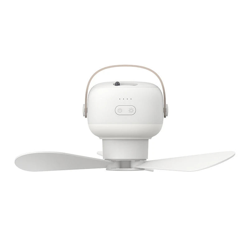 Tevorex Portable Ceiling Fans 7200Mah Outdoor Camping Fan with Remote Control LED Lighting Tent Ventilator Cooler Rechargeable Electric Fan