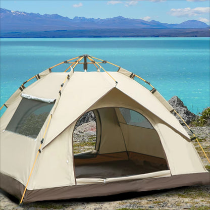 Outdoor Shelter Sunshade Self-Driving Travel Camping Tent Reactive Outdoor Camping Tent Two Doors and Two Windows