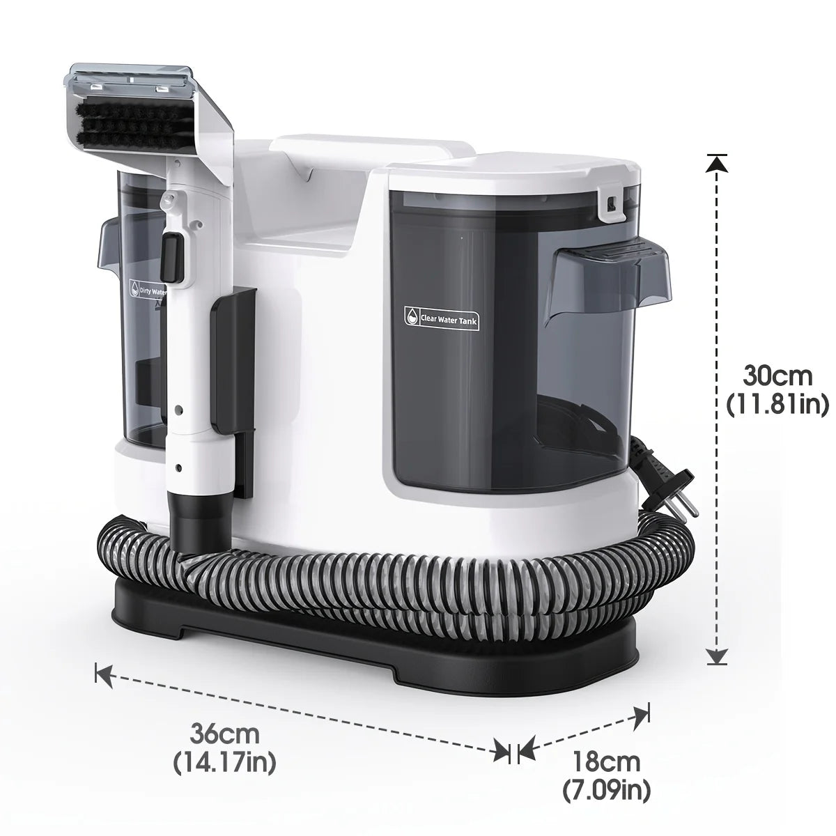 Lubluelu V8 Instant Heated Carpet Cleaner with 15Kpa Suction Power and Self-Cleaning Function for Effective Pet Stain Removal on Car, Couch, Rug, and Spot Cleaning