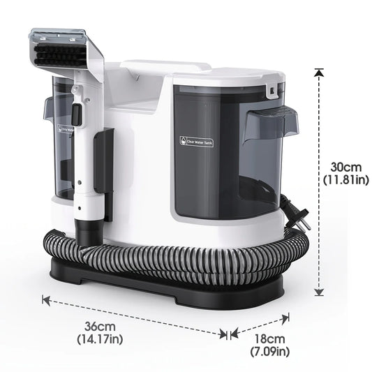 Lubluelu V8 Instant Heated Carpet Cleaner with 15Kpa Suction Power and Self-Cleaning Function for Effective Pet Stain Removal on Car, Couch, Rug, and Spot Cleaning