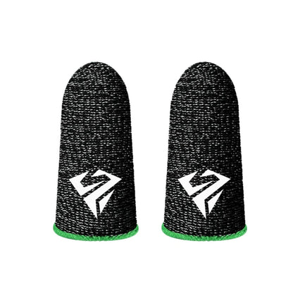 2 Pcs Mobile Game Fingertip Gloves Sweatproof Anti-Slip Touch Screen Finger Sleeve Breathable Gaming Fingertip Cover for Gamer