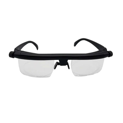 Dial Adjustable Glasses Variable Focus for Reading Distance Vision Eyeglasses US