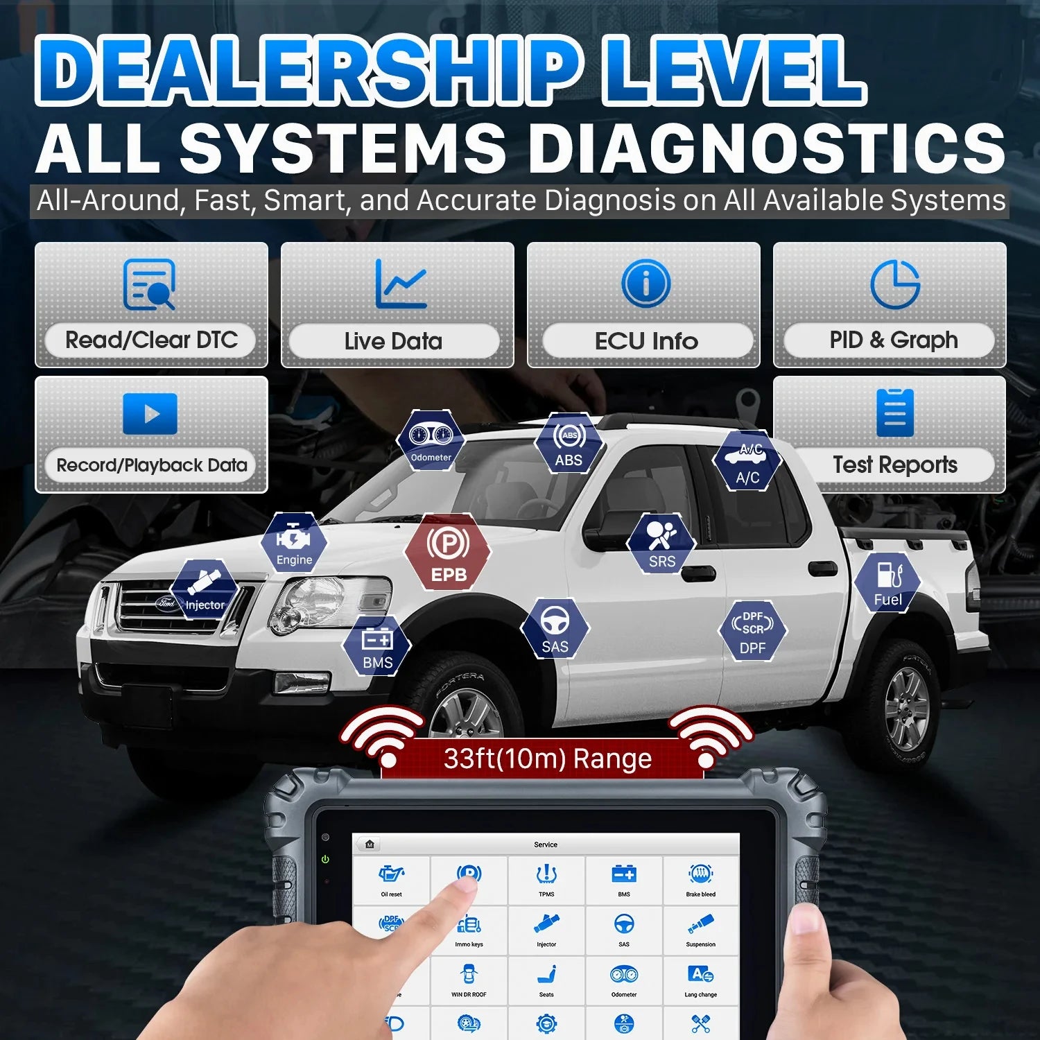 Autel Maxicom MK906S Pro Car Diagnostic Tools OBD2 Automotive Scanner Advanced ECU Coding Tool