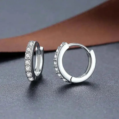 Elegant Compact Zircon Earrings - Versatile Tiny Jewelry for Casual and Formal Attire