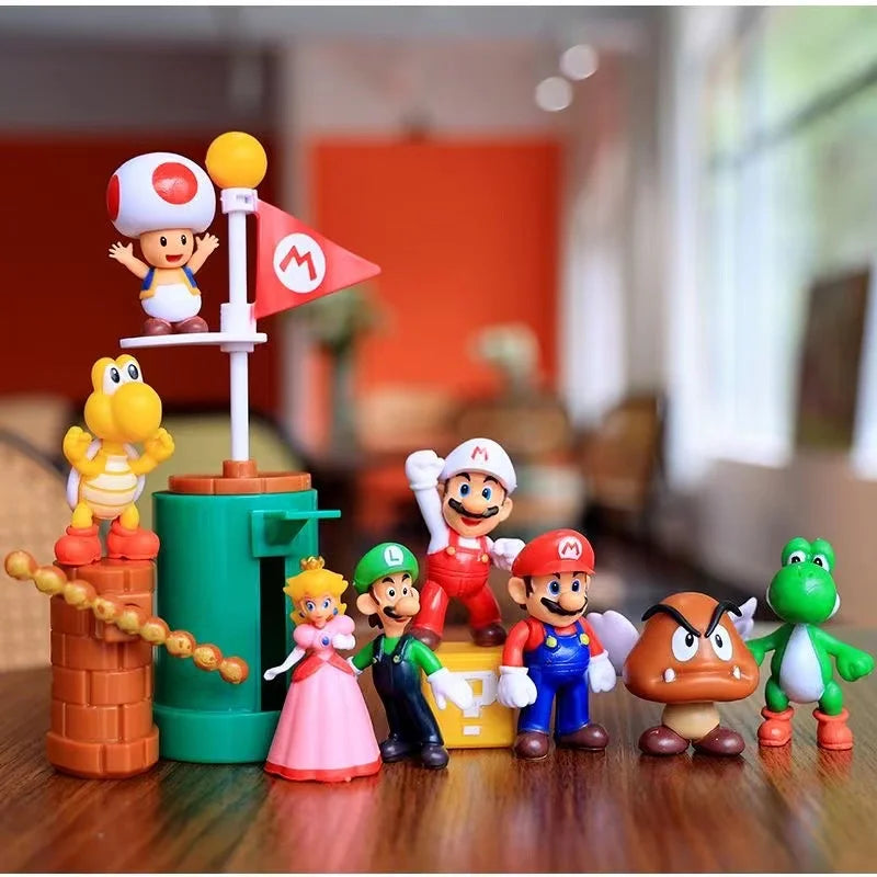 New Anime Large Size Bowser Figures PVC Bros Hat Can Take off Toy Model for Kids