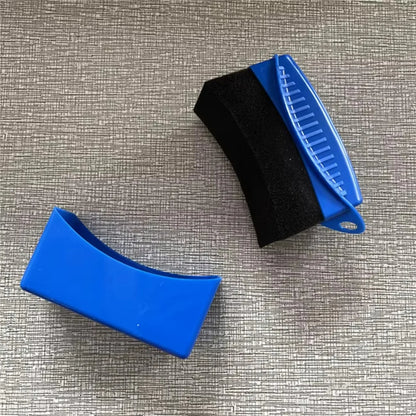 Precision Car Detailing Sponge Brush with ABS Handle and Soft Foam Tip for Tire Shine, Wax Application, and Wheel Polishing