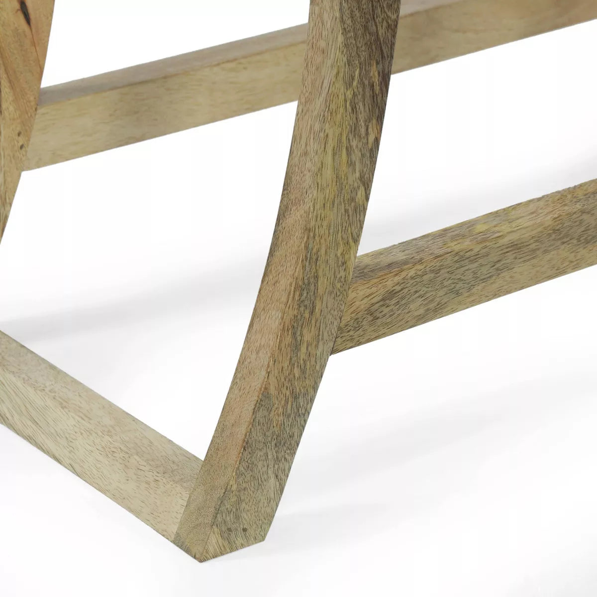 Meagher Rustic Handcrafted Mango Wood Console Table Natural 