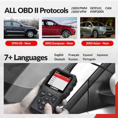 LAUNCH Creader 529 OBD2 Scanner - Professional Automotive Diagnostic Tool for Fault Code Reading and OBDII Scanning