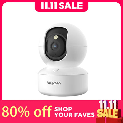 Smart Camera 2K Security Protection Wifi Surveillance 5G/2.4Ghz Indoor Baby Night Vision 360° Pan & Tilt 2-Way Audio K30