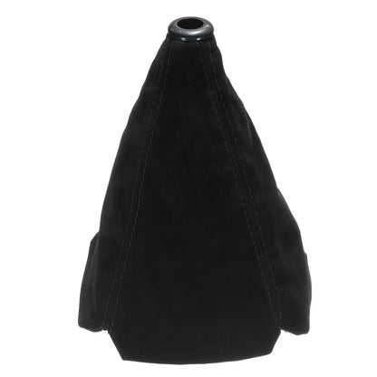 Universal Suede Leather Gear Shift Collar and Boot Cover for Manual Transmission Vehicles