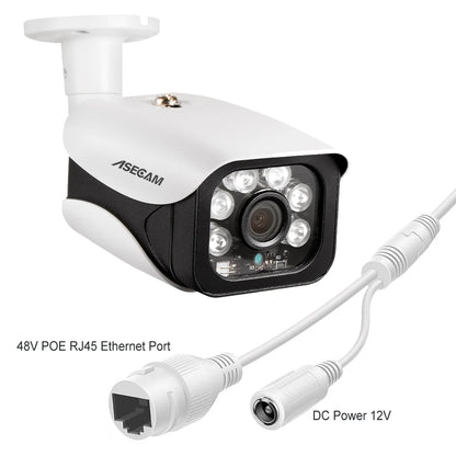 8MP 4K IP Camera Outdoor H.265 Onvif Bullet CCTV Array Night Vision IR 4MP POE Video Security Camera