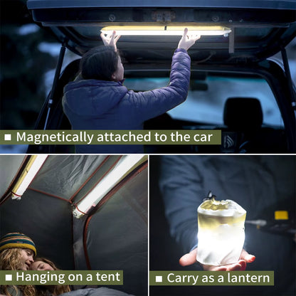 SELORSS Rechargeable Waterproof 2000mAh Portable Camping Spotlight and Tent Lamp for Outdoor Work and Repair Lighting