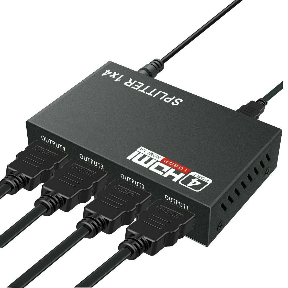 4 Port HDMI 4K Hub Multi Splitter & Amplifier for 3D HDTV 1080P 1X4 1 in 4 Out