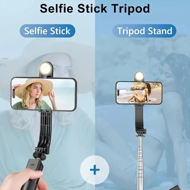 C01 Telescopic Selfie Stick Tripod Monopod Stand Mobile Phone Support Wireless Gimbal Stabilizer for Iphone Android Holder