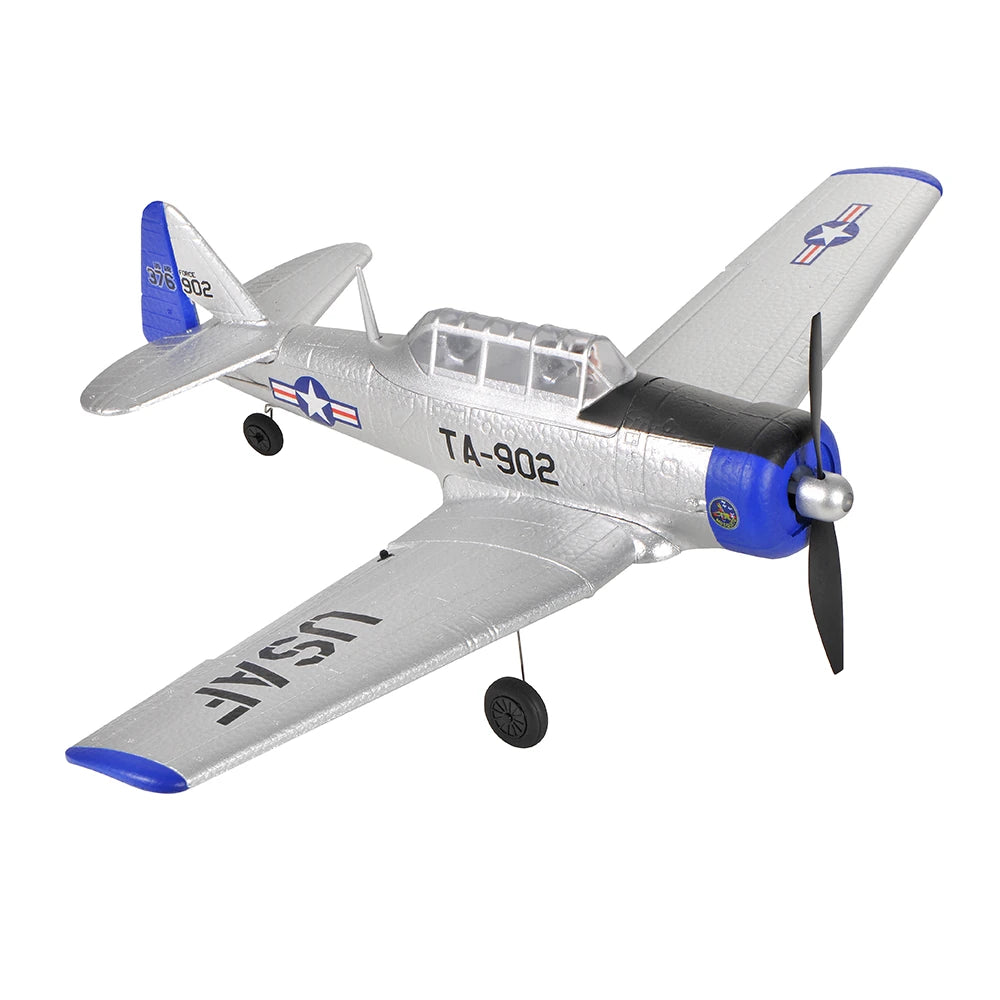 TOP RC HOBBY AT-6 2.4Ghz 4CH 450Mm Wingspan EPP 6-Axis Gyro One-Key U-Turn Aerobatic RC Airplane RTF for Beginners