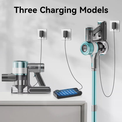 400W/≥28Kpa Cordless Vacuum Cleaner,Stick Vacuum with Touch Screen, Max 60 Mins Runtime,Wireless Vacuum Cleaners for Home, Anti-