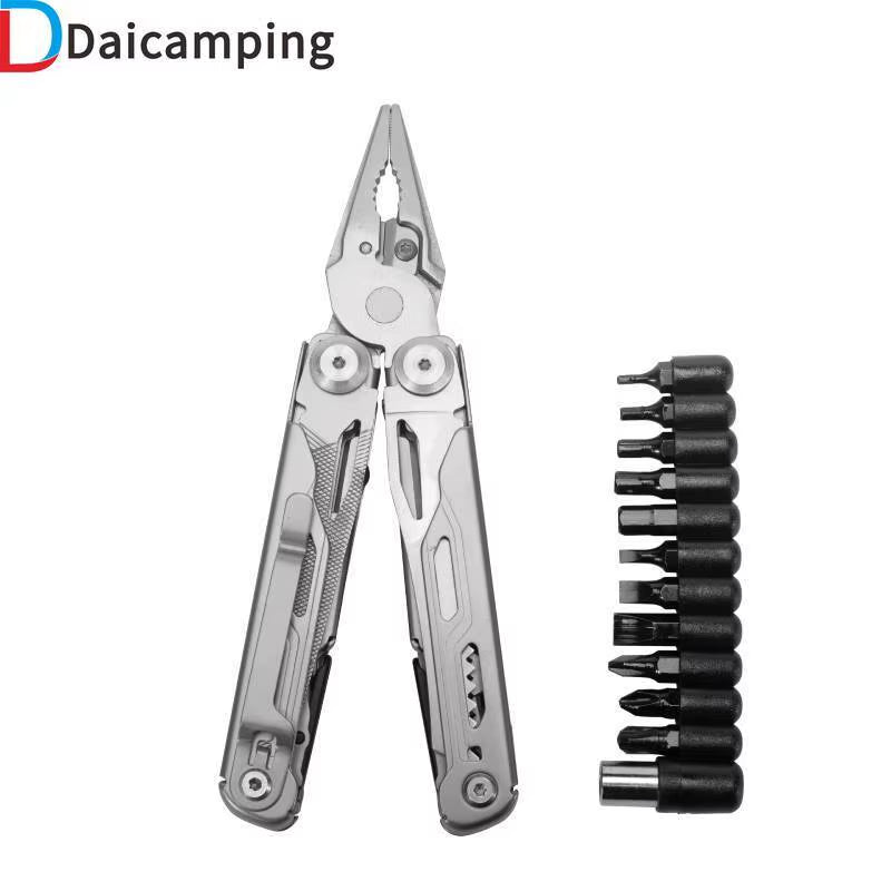 Daicamping DL10 Pocket Multi-Function Folding Knife and Plier Tool Set for Outdoor EDC and Survival Gear