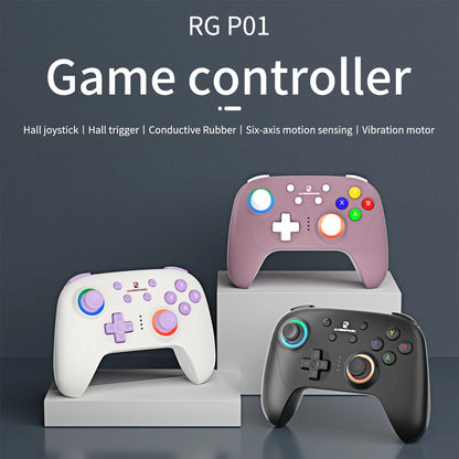 ANBERNIC RG P01 Gamepad Wireless Gaming Controller  Trigger Joystick Macro Key RGB Breathing Light for Switch PC Android IOS