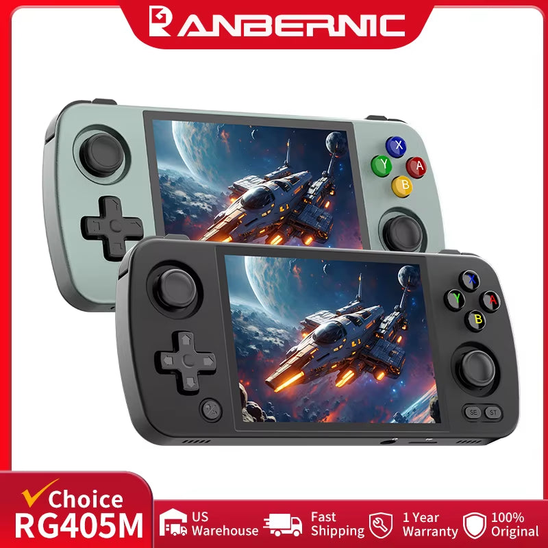 RG405M Handheld Game Console 4'' IPS Touch Screen Android12 System T618 Metal Shell Retro Video Game Player 3000+ Games