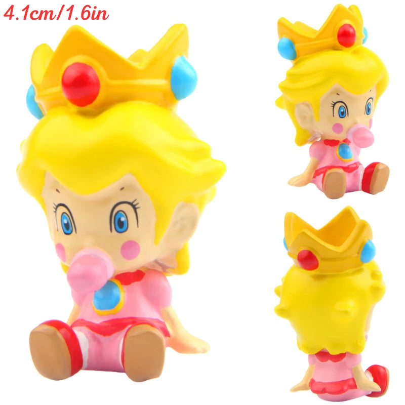 MARIO Series Princess Peach Bowser Cool PVC Action Figure Toys Mario Bros Koopa Troopa Donkey Kong Cappy Anime Model Dolls Gifts