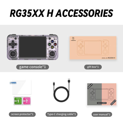 RG35XX H Handheld Game Console 3.5''IPS Screen HDMI Output Linux System RG35XXH Retro Video Simulator Console Kids Gift
