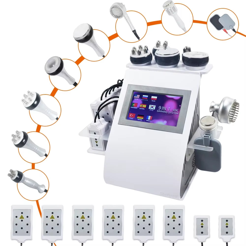 9-In-1 40K Cavitation Ultrasonic Weight Loss Lifting and Firming Massage(Fast Shipping from US/EU Warehouse)