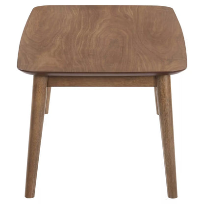 3Pc Radley Wood Coffee Table Set Walnut - Modern Living Room , Beveled Edge Design